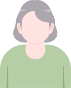 年配の女性のアイコン